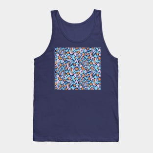 Matisse Navy Tropical Leaves Tank Top